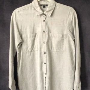 Gray TOP SHOP Button Down Top